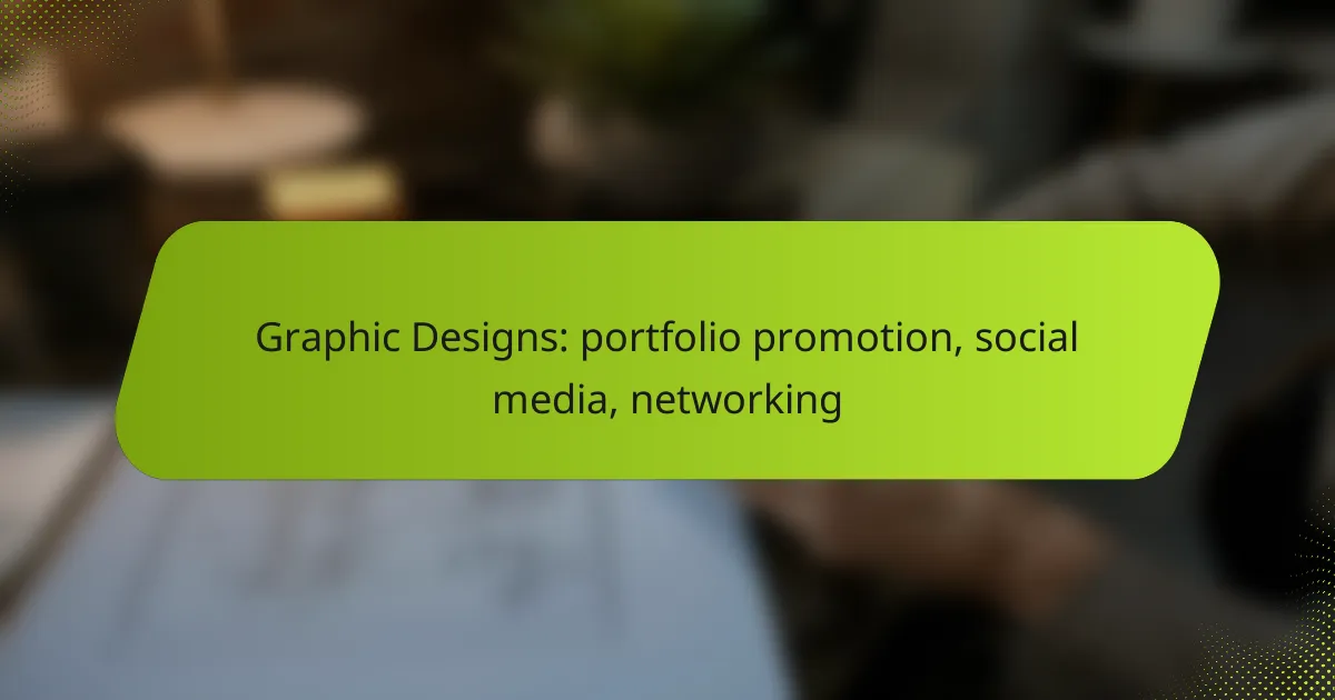 Graphic Designs: portfolio promotion, social media, networking